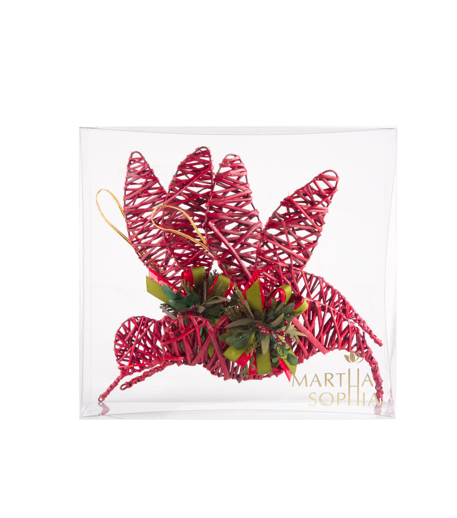 Estuche con 2 Piezas de Colibríes de Curly Redwood