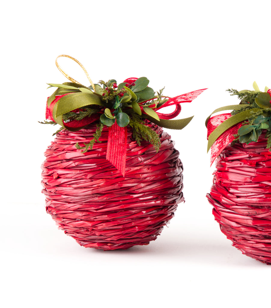 Estuche con 2 Piezas de Esferas de Curly Redwood