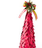 Estuche con 2 Piezas de Pinos Medianos de Hoja de Laurel Red Wood