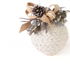 Estuche con 2 Piezas de  Esferas Chicas de Algodón Trenzado Frosty Forest