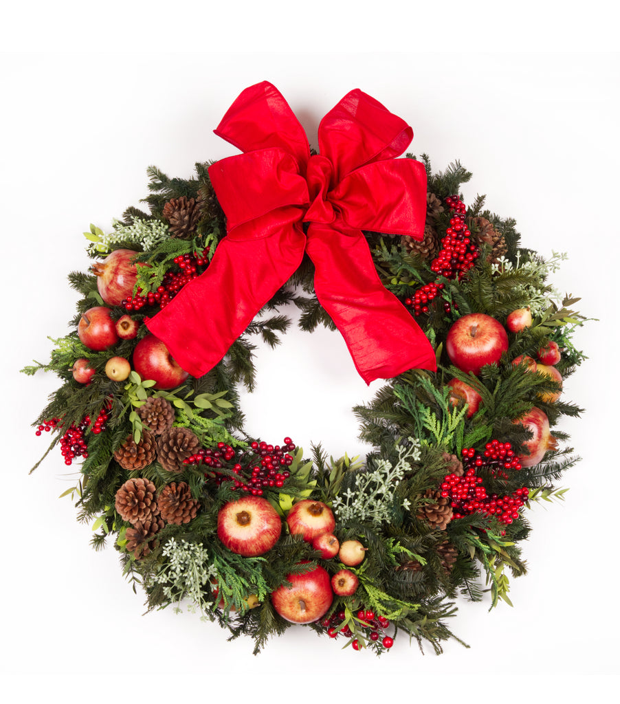 Corona Navideña #3 Redwood