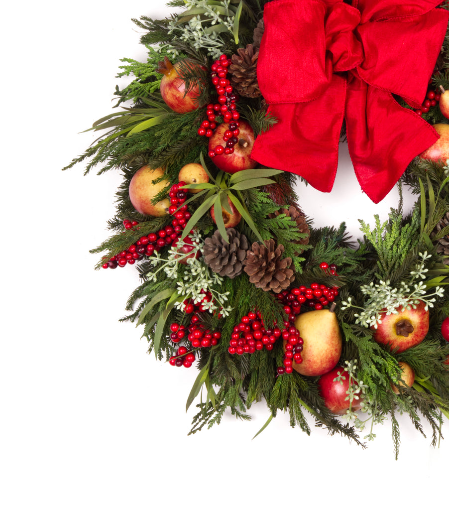 Corona Navideña #2 Redwood