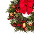 Corona Navideña #2 Redwood