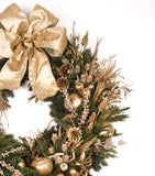 Corona Navideña #3 Golden Forest