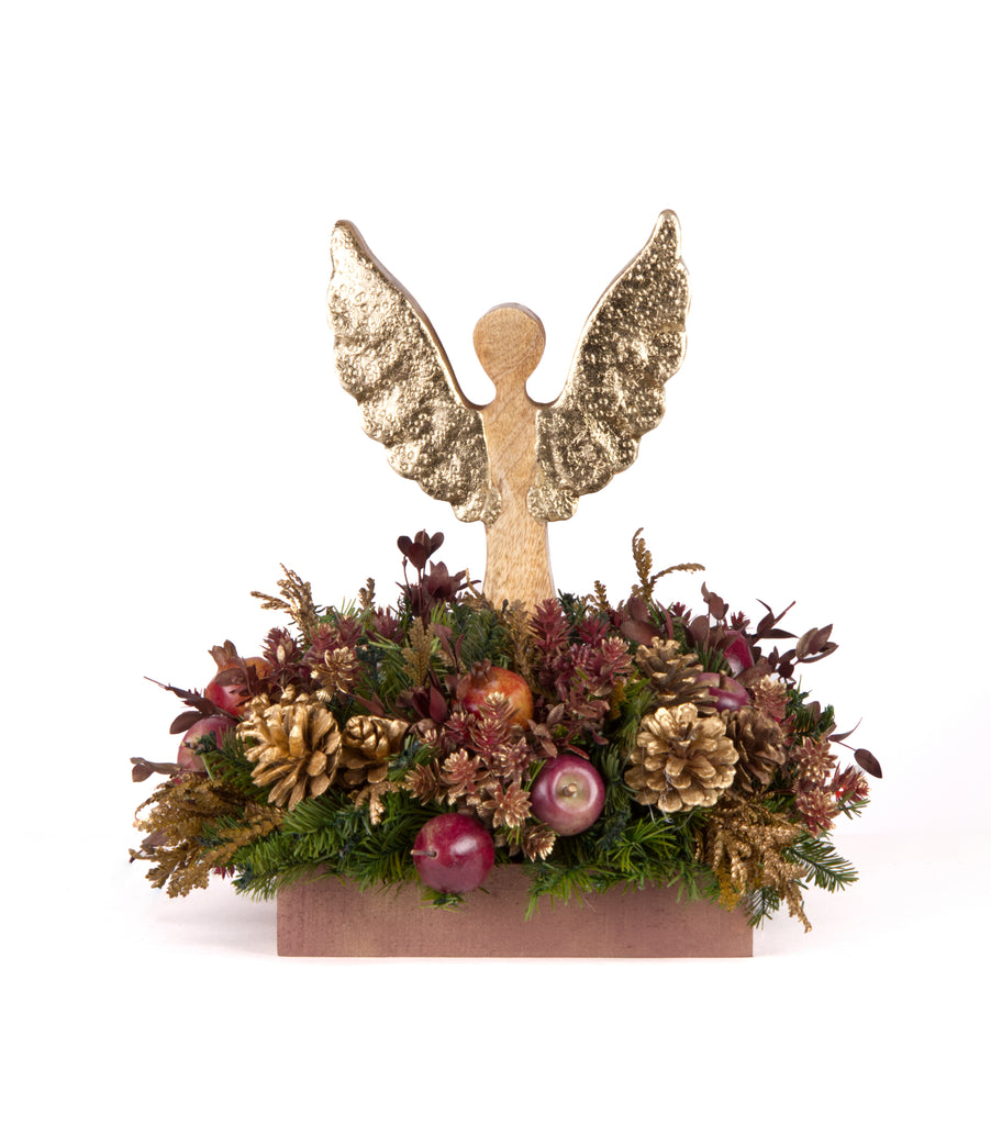 Centro de Mesa con Ángel Alas Abiertas Martha Sophia
