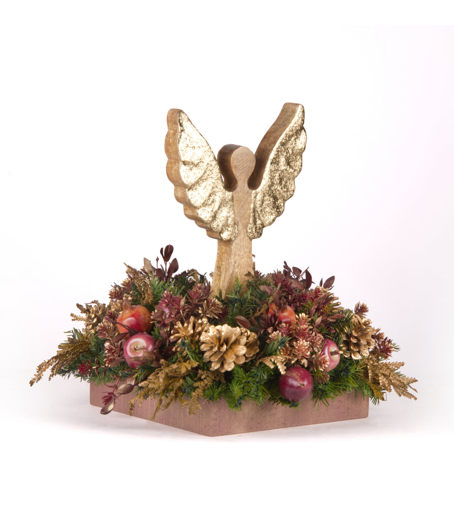 Centro de Mesa con Ángel Alas Abiertas Martha Sophia