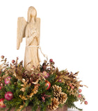 Centro de Mesa con Ángel Corazón de Madera Martha Sophia