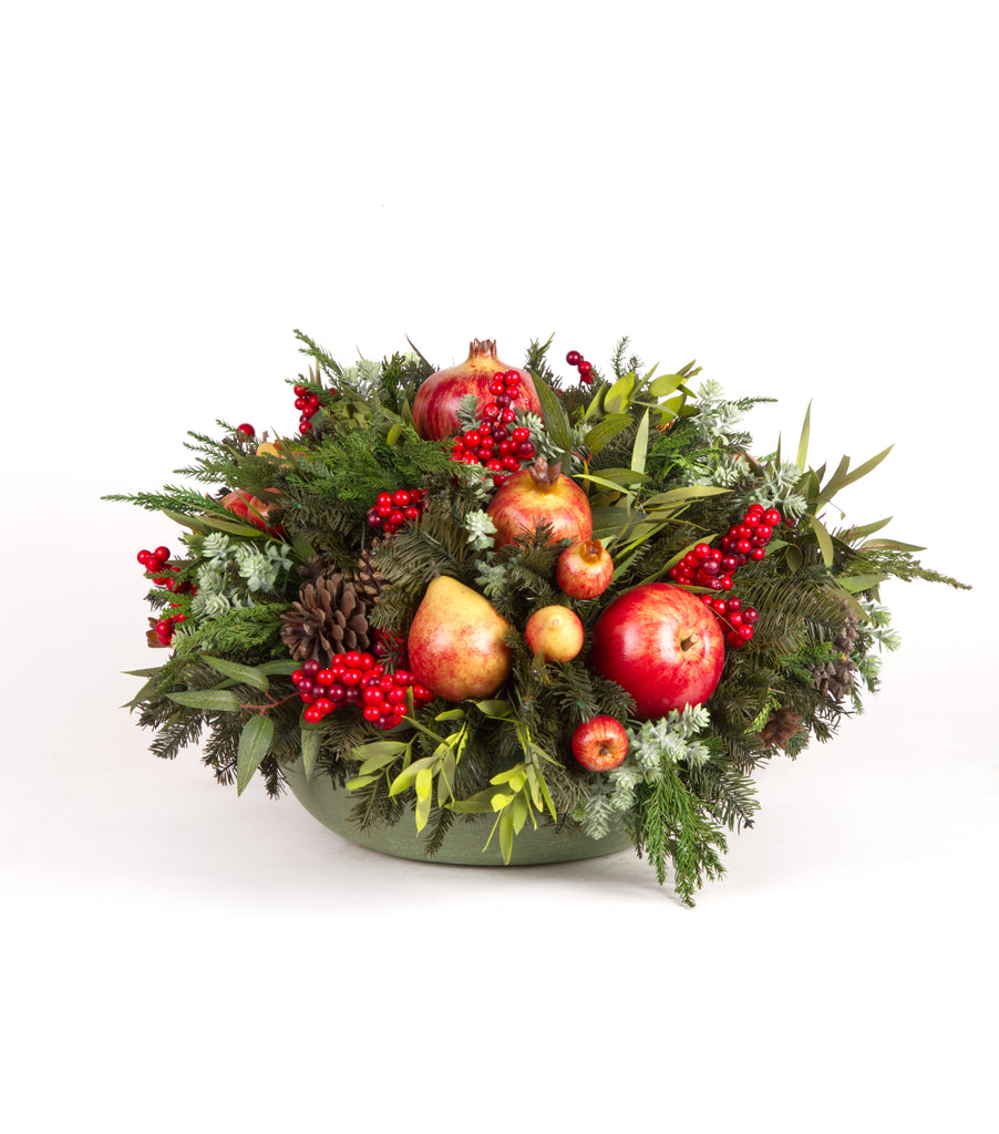 Centro de Mesa Redondo Redwood