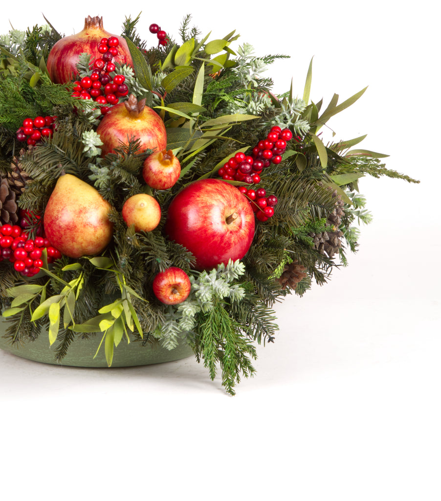 Centro de Mesa Redondo Redwood