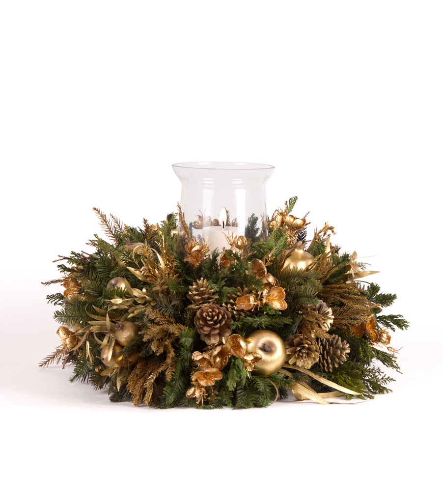 Centro de Mesa con Quinque Golden Forest