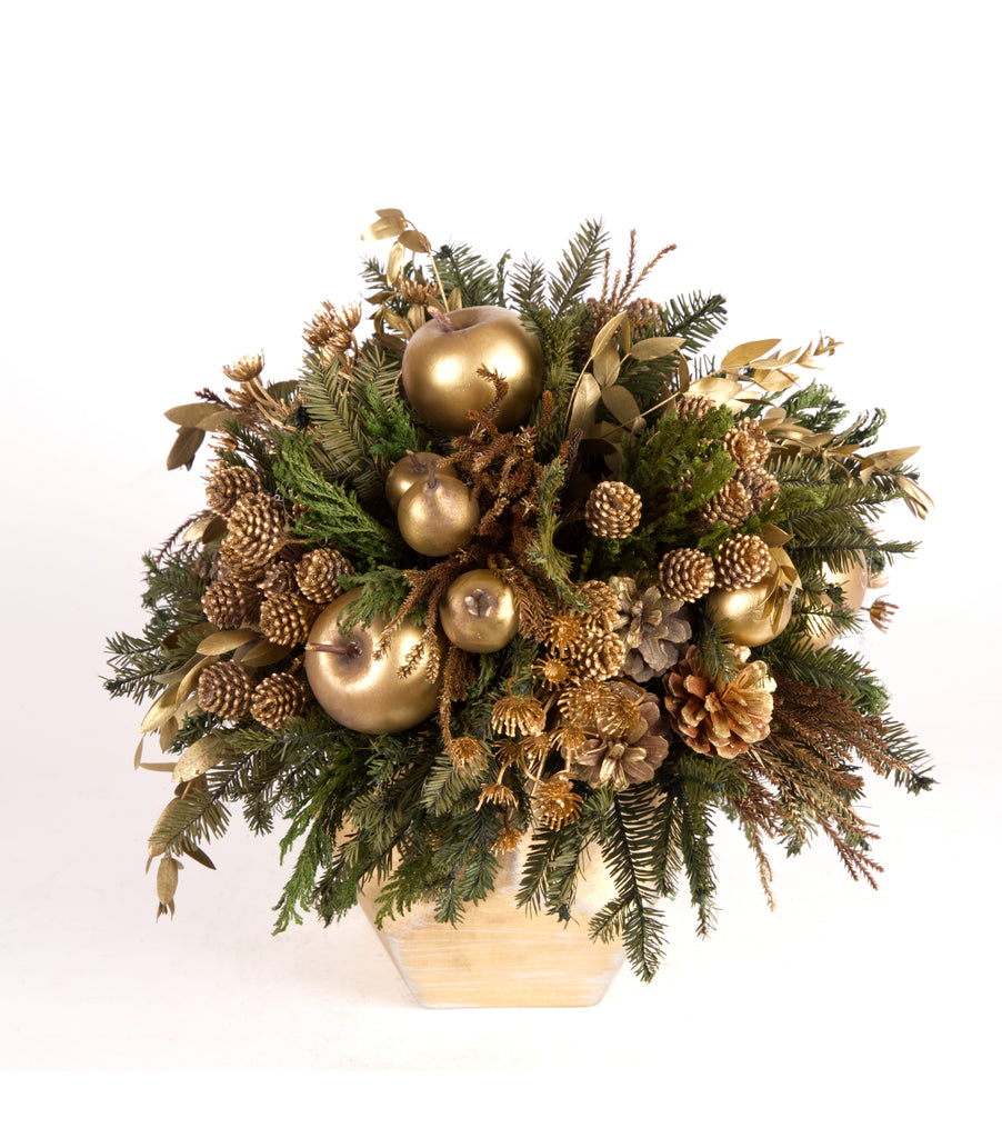 Cache Pot Grande Pentágono Golden Forest