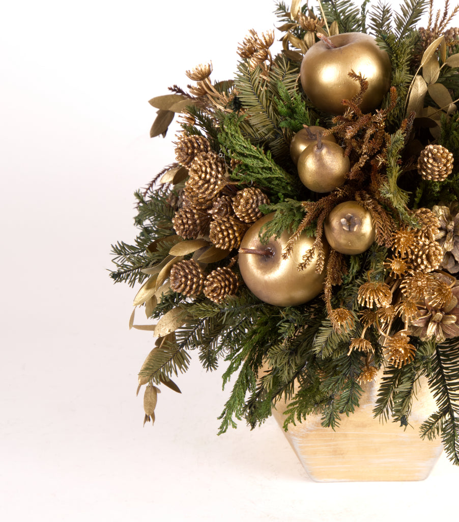 Cache Pot Grande Pentágono Golden Forest