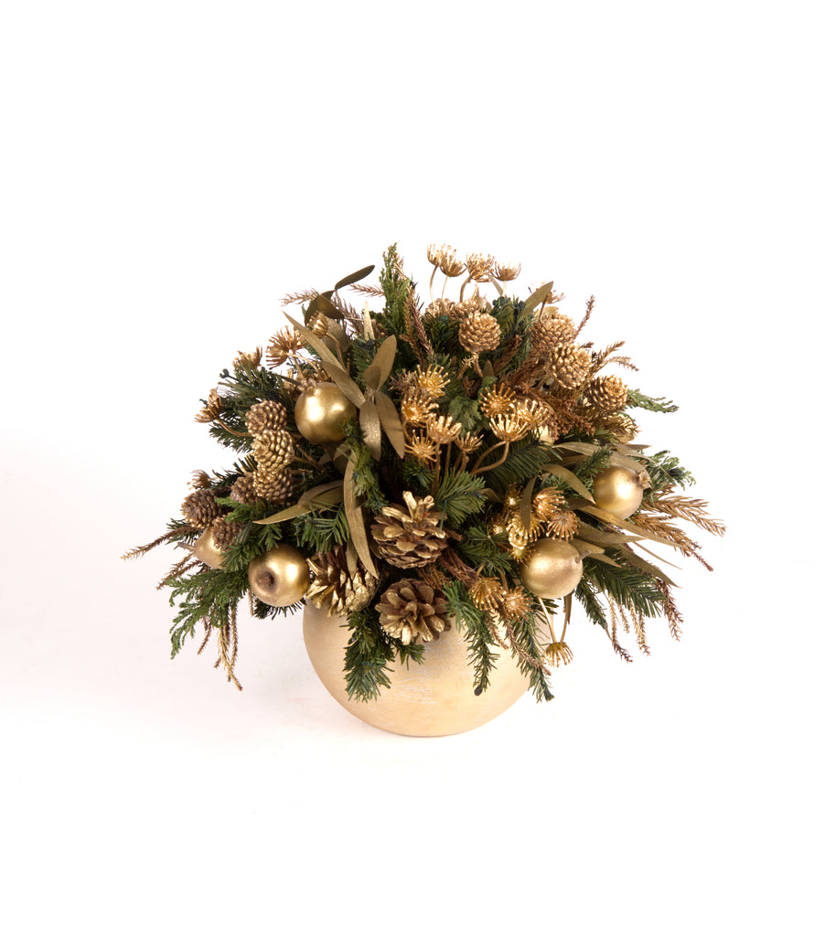 Cache Pot Chico Esfera Golden Forest