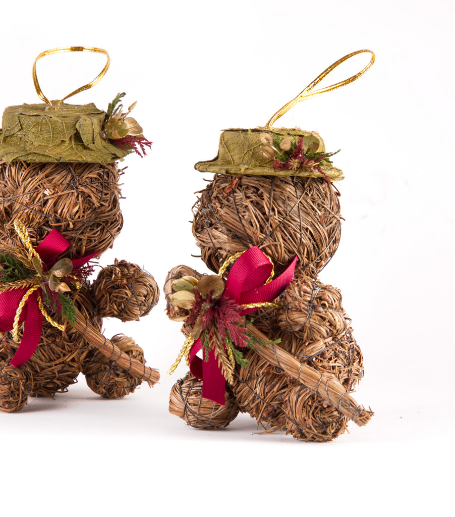 Estuche con 2 Piezas de Ositos de Ocote Chicos Martha Sophia