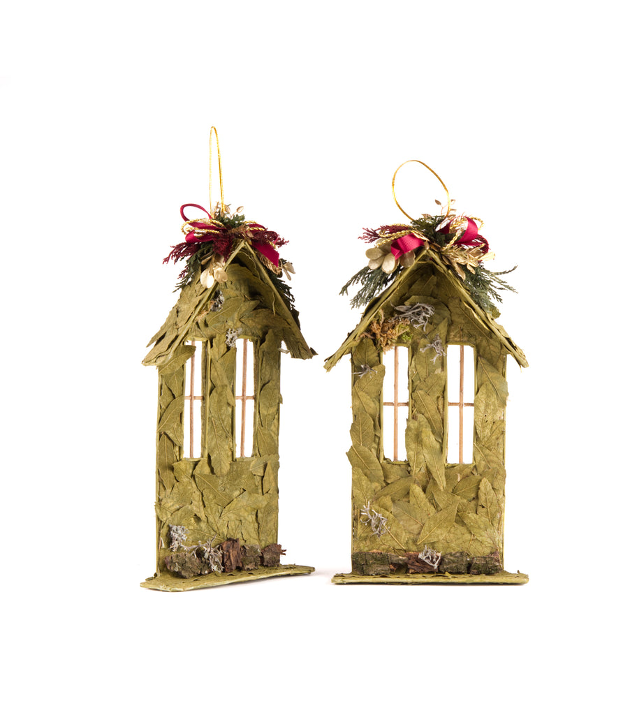 Estuche con 2 Piezas de Casitas Planas de Hoja de Encino Martha Sophia