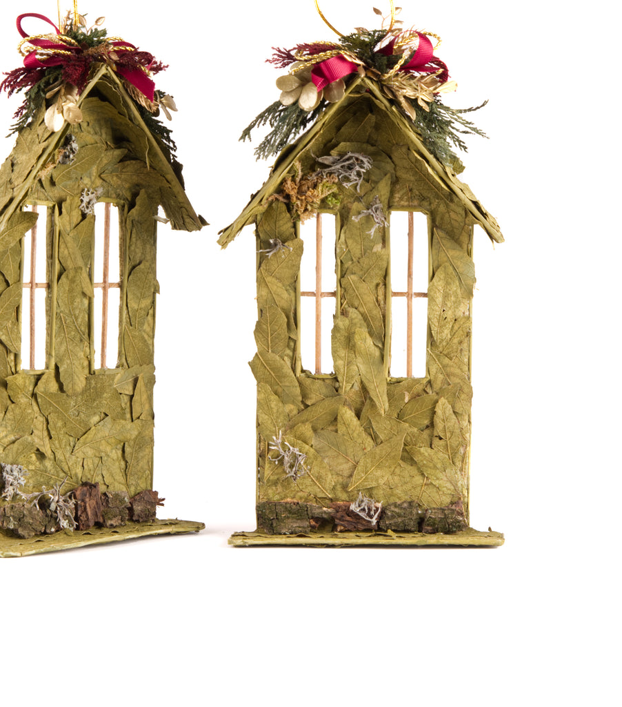 Estuche con 2 Piezas de Casitas Planas de Hoja de Encino Martha Sophia