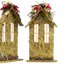 Estuche con 2 Piezas de Casitas Planas de Hoja de Encino Martha Sophia