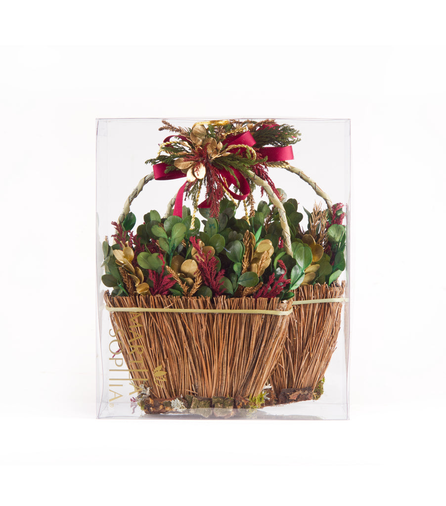 Estuche con 2 Piezas de Canastas de Ocote y Musgo Martha Sophia