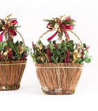 Estuche con 2 Piezas de Canastas de Ocote y Musgo Martha Sophia