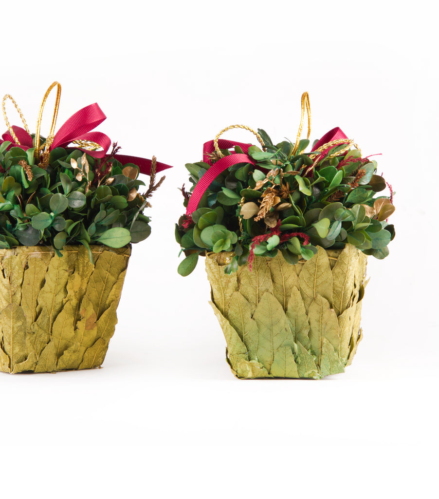 Estuche con 2 Piezas de Cache Pot de Hoja de Laurel Martha Sophia