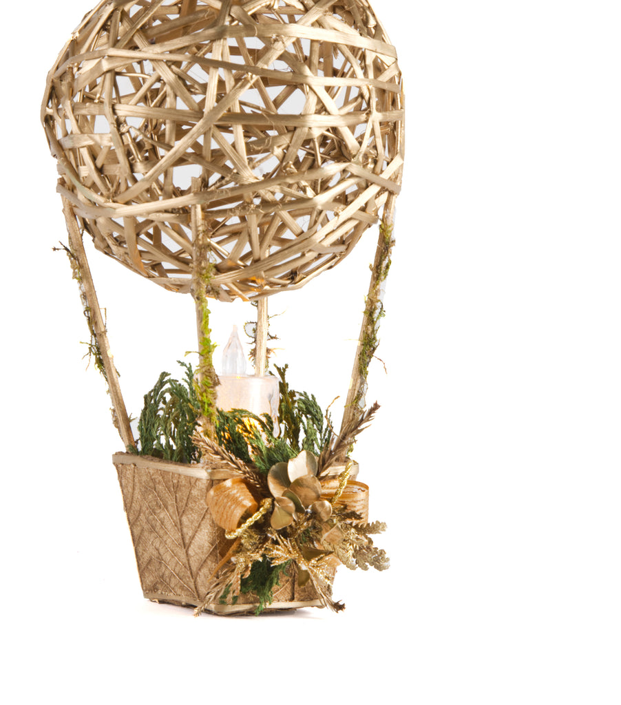 Estuche con 1pza  Globo de Cantoya de Hoja de Encino Golden Forest