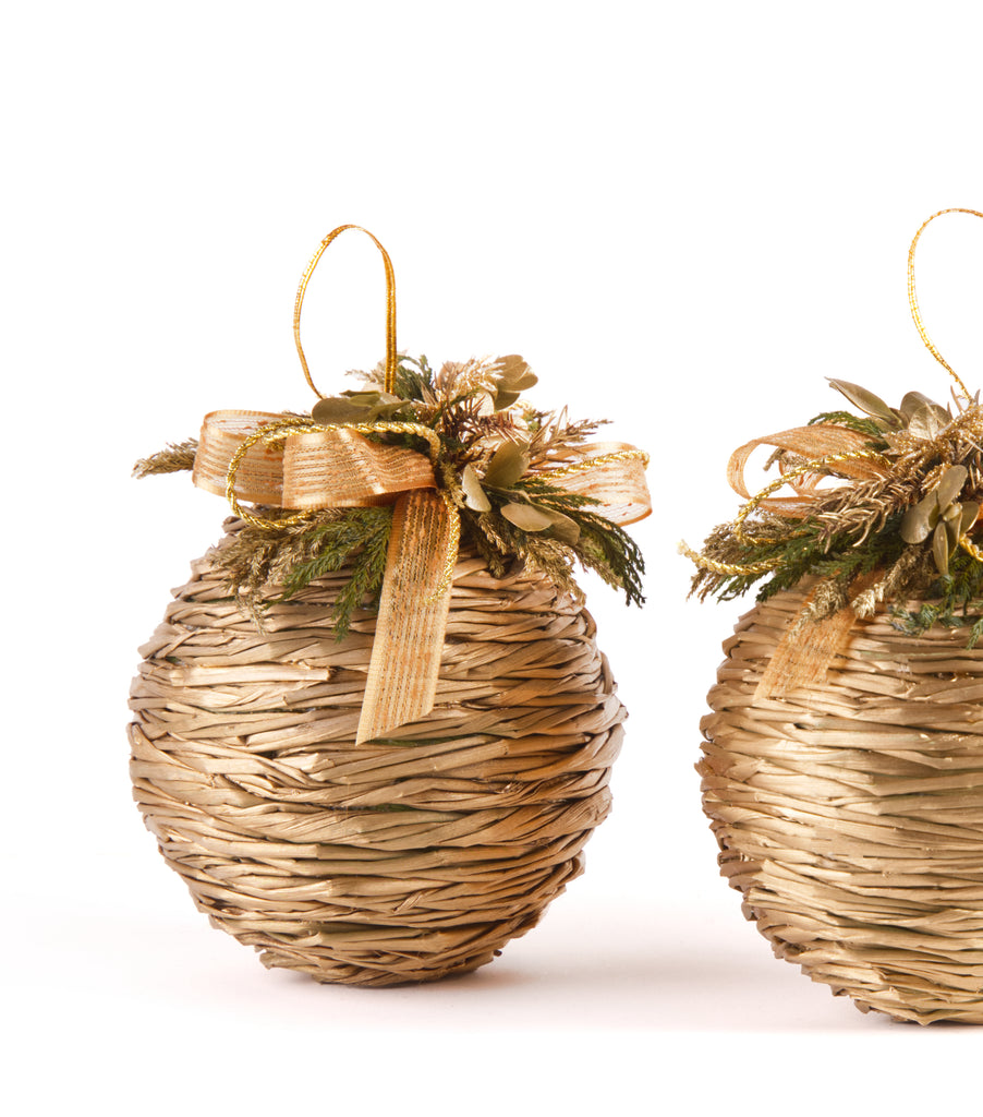 Estuche con 2pzas Esferas de Curly Golden Forest