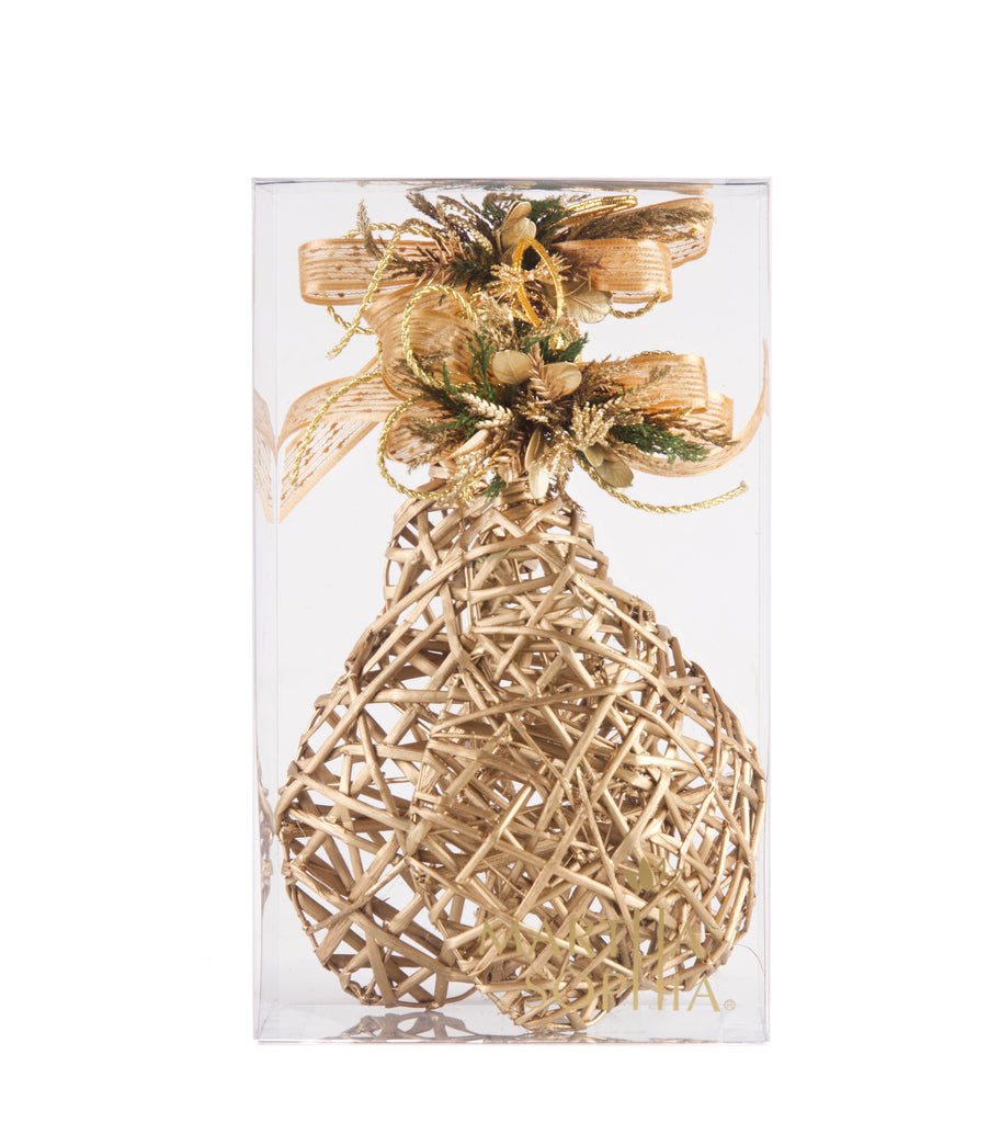 Estuche con 2pzas Peras de Curly Golden Forest