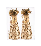 Estuche con 2 pzasPinos Chicos de Hoja de Laurel Golden Forest