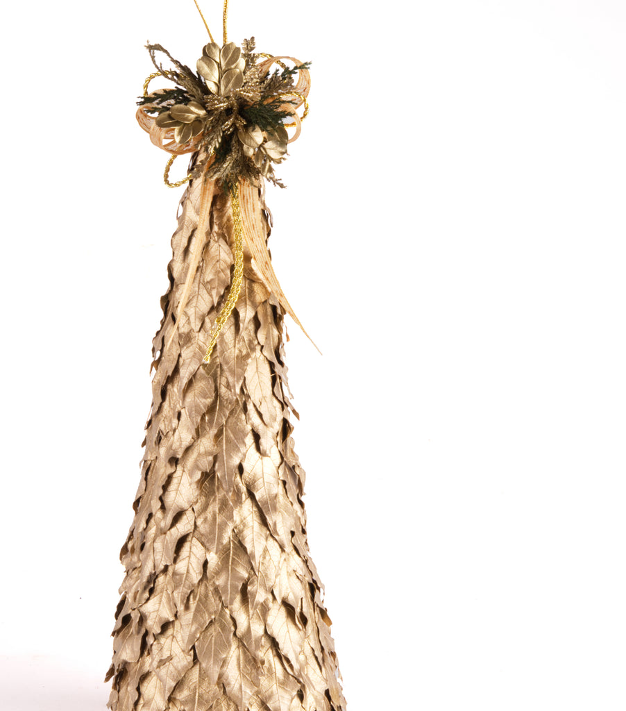 Estuche con 2pzas Pinos Medianos de Hoja de Laurel Golden Forest