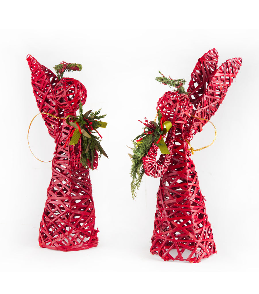 Estuche con 2 Piezas de Ángeles de Curly Redwood