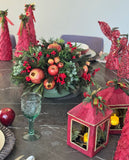 Centro de Mesa Redondo Redwood