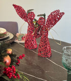 Estuche con 2 Piezas de Ángeles de Curly Redwood