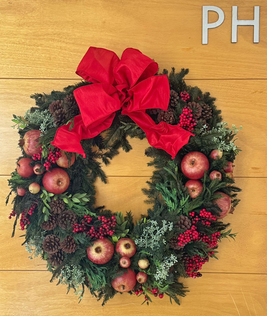 Corona Navideña #3 Redwood