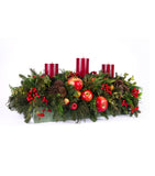 Centro de Mesa Rectangular con 3 Velas Woodland