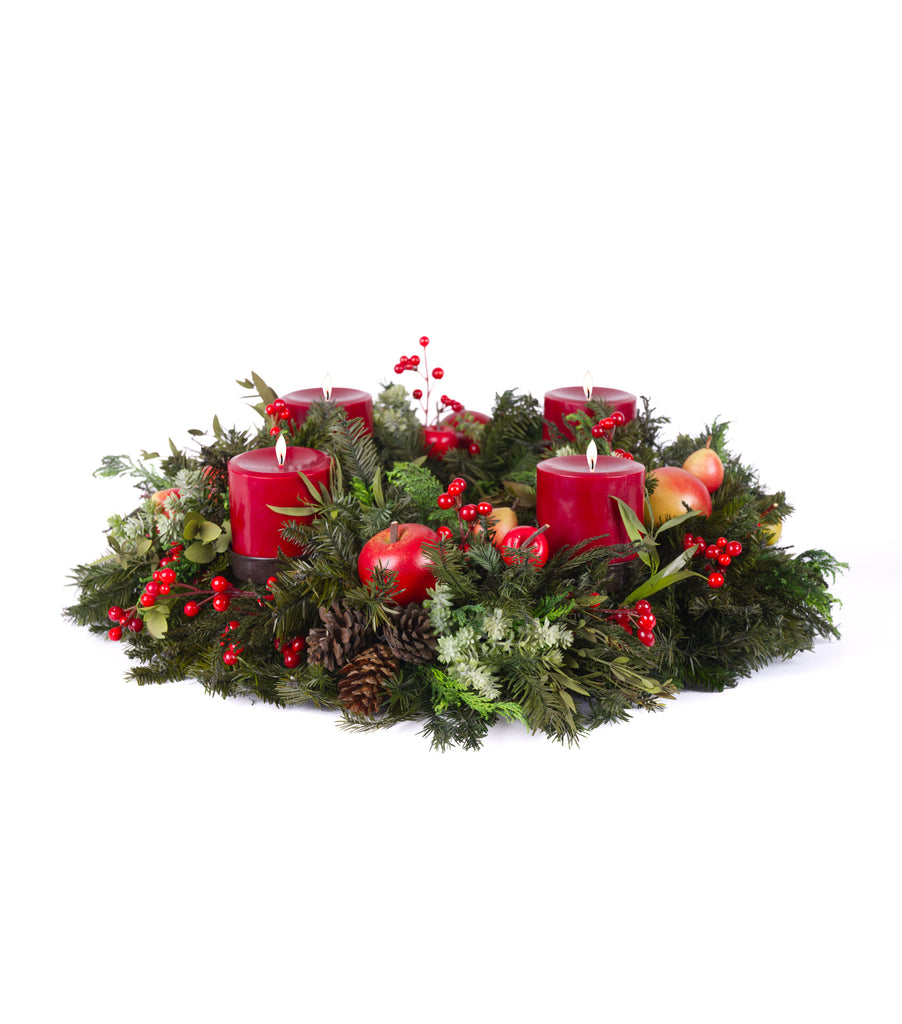 Corona de Adviento Woodland