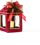Estuche con 2 Piezas de Faroles Chicos de Encino c/Led Woodland