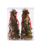 Estuche con 2 Piezas de Pinos Medianos de Corteza Woodland