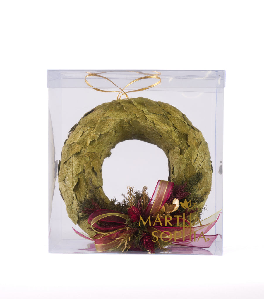 Estuche con 2 Piezas de Coronas de Hoja de Encino y Laurel MS
