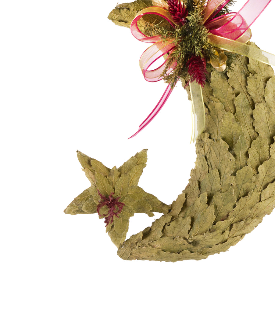 Estuche con 2 Piezas de Luna y Estrellas de Hoja de Encino Martha Sophia