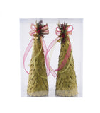 Estuche con 2 Piezas de Pinos Chicos de Hoja de Encino Martha Sophia