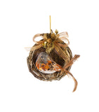 Estuche con 2 Piezas de Coronas c/ Nido y Pajarito Golden Woods
