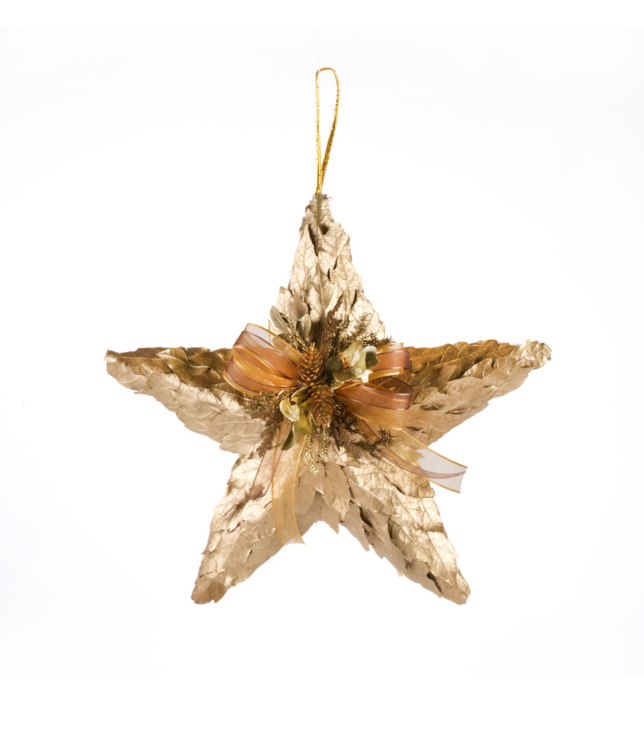 Estuche con 2 Piezas de Estrellas de Hojas de Encino y Laurel Golden Woods