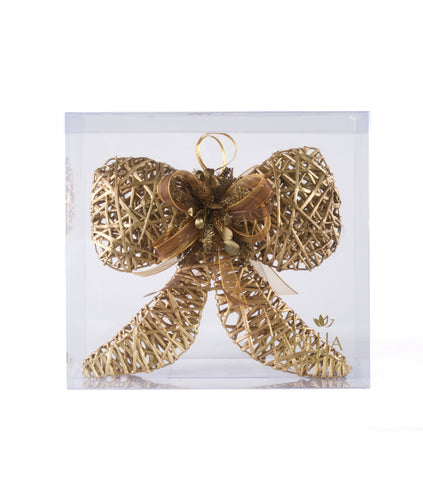 Estuche con 2 Piezas de Moños de Curly Golden Woods