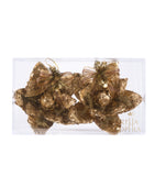 Estuche con 2 Piezas de Flor de Loto Colgante de Hoja de Encino y Laurel Golden Woods