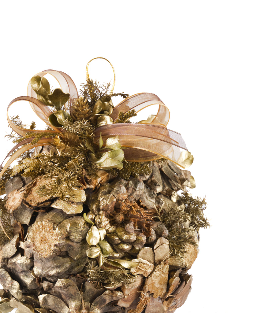 Estuche con 2 Piezas de Esferas Chicas de Corteza Golden Woods