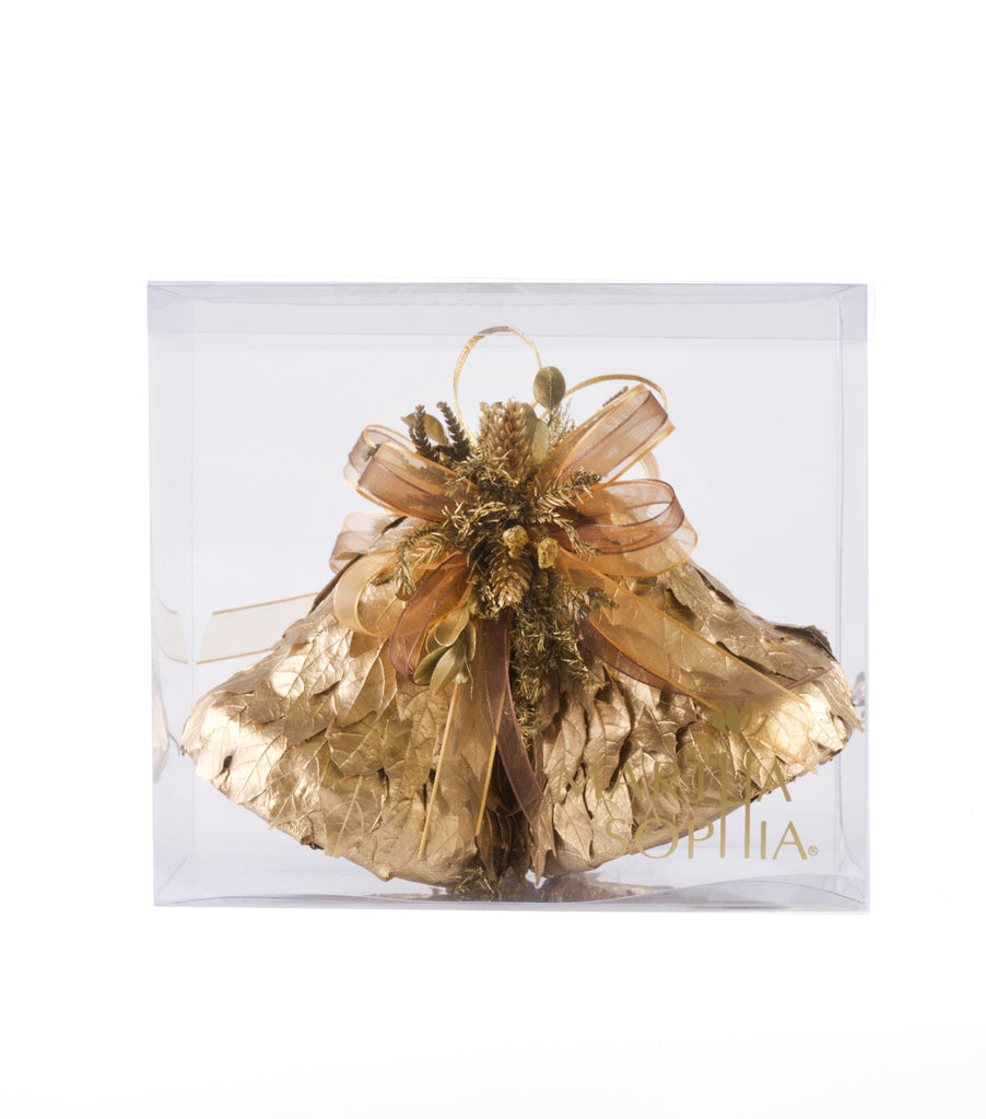 Estuche con 2 Piezas de Campanas de Hoja de Encino y Laurel Golden Woods