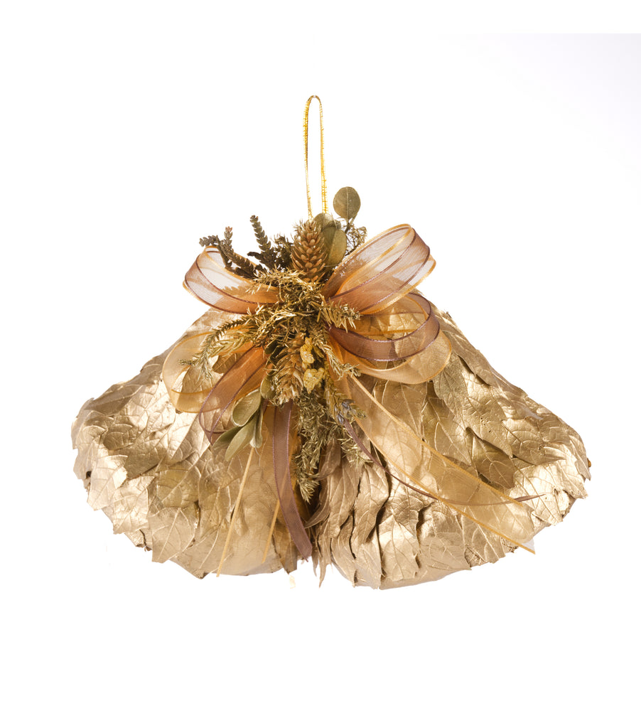 Estuche con 2 Piezas de Campanas de Hoja de Encino y Laurel Golden Woods