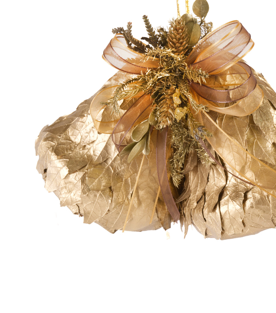 Estuche con 2 Piezas de Campanas de Hoja de Encino y Laurel Golden Woods