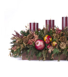Centro de Mesa Rectangular con 5 Velas Martha Sophia