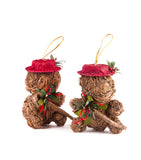 Estuche con 2 Piezas de Ositos de Ocote Chicos Redwood